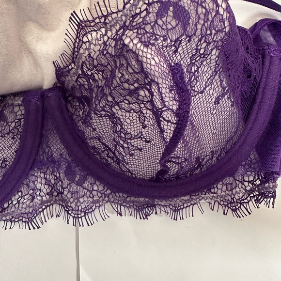 BlueBella NWT, Purple Lace Bra, Coquette, Zesty, Confidently Sexy 34C - Picture 6 of 12